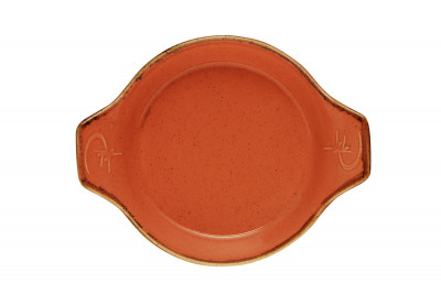 Форма для запекания d 15 см h 3,6 см фарфор цвет оранжевый Seasons