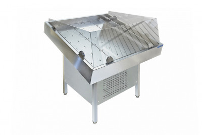 Охлаждаемый стол с холодильным агрегатом СП, мод. СП-612/2202А (2200х1100, для рыбы со стеклом)