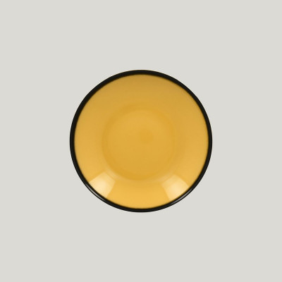 Тарелка-салатник RAK Porcelain LEA Yellow 23 см, высота 4 см, 690 мл (желтый цвет)