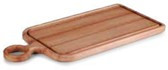 Деревянная доска для стейка с ручкой 32*42 см (Ироко)