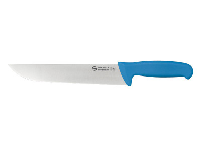 7309024 Нож для нарезки серии Supra Colore (синяя ручка, 24 см)