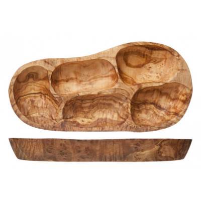  ANTIPASTI PLATE 3 SECTION OLIVEWOOD