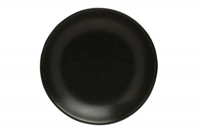 Тарелка глубокая 21 см безбортовая фарфор цвет черный Seasons