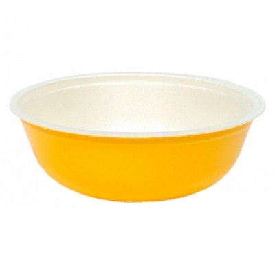 Контейнер для супа 370 мл вспененный полистирол желтый (в упаковке 420 шт.)[116624] одн014
