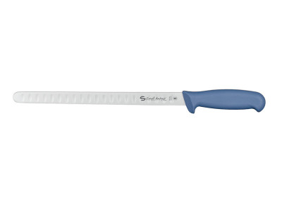 7356028 нож для лосося (син. ручка)
