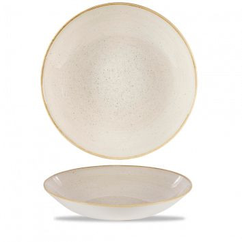 Тарелка глубокая 31см 2,4л, без борта, Stonecast, цвет Nutmeg Cream 