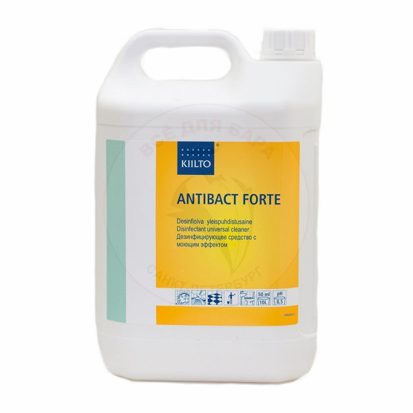 Kiilto Antibact Forte дезинфицирующее средство с моющим эффектом, 5 л в Москве