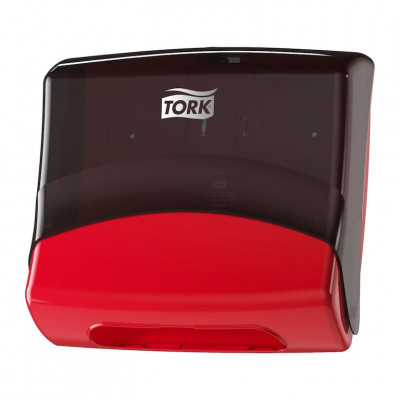 Диспенсер для материалов в салфетках, черно-красный Tork Performance 