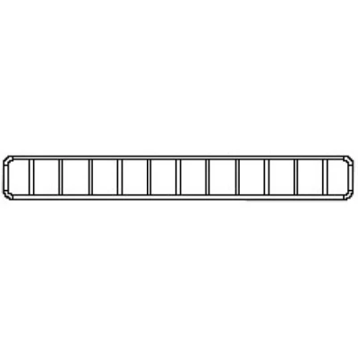 Разделитель для полок прямой H=85, G=470 (RAL 9010)