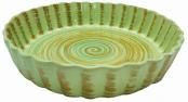 Форма для пирога зеленая Борисовская керамика