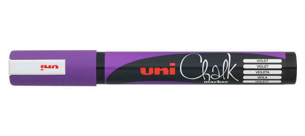 Маркер фиолетовый для оконных и стеклянных поверхностей 1,8-2,5 мм Uni Chalk PWE-5M в Москве