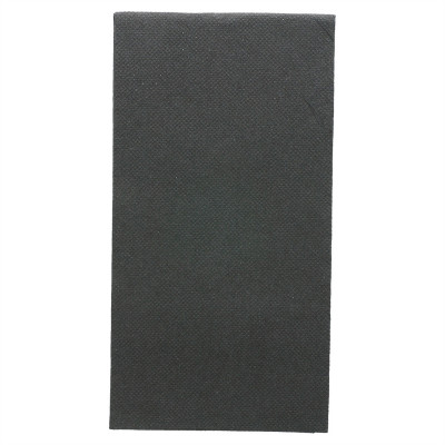 Салфетки двухслойные 1/8 Double Point чёрные, 40*40 см, 25 шт, бумага, Garcia de Pou
