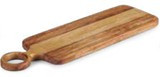 Деревянная доска для сервировки сыра с ручкой (Ироко)