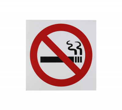 Информационная наклейка «Не курить» 200х200 мм 9588