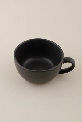 Чашка 250 мл фарфор цвет черный Seasons
