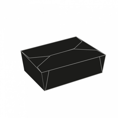 Ланч-бокс картонный "BLACK" 1350 мл. 15,2*12,1*6,4, 50шт/уп, Garcia de PouИспания