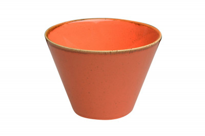 Чаша коническая d 12 см h 8 см 400 мл фарфор цвет оранжевый Seasons