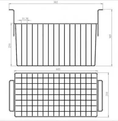 Корзина универсальная для морозильников шириной 600 мм
