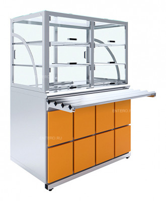 Прилавок холодильный Luxstahl ПХК (С)-1200 Premium Domino