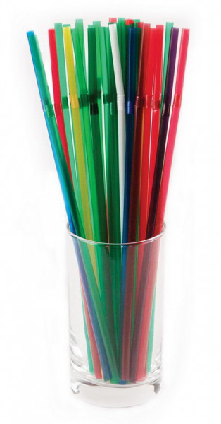 Трубочки со сгибом разноцветные 240 мм 1000 шт [ПС-280710] 3117 в Москве