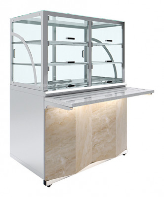 Прилавок холодильный Luxstahl ПХК (С)-1200 Premium Monolith