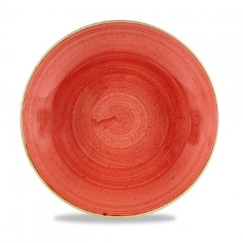 Тарелка глубокая 18,2см 0,426л, без борта, Stonecast, цвет Berry Red