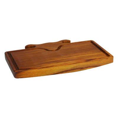 Деревянная разделочная доска, Iroko Wood. Special shape. Dimension 27x38cm.