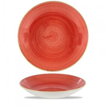 Тарелка глубокая 31см 2,4л, без борта, Stonecast, цвет Berry Red