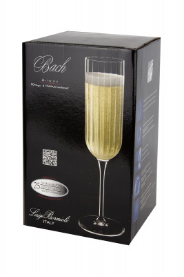 Набор бокалов для шампанского и игристых вин Bach 210 мл , хрустальное стекло,4 шт.