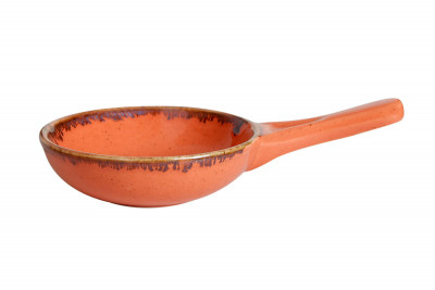Сковорода d 14 см 350 мл фарфор цвет оранжевый Seasons