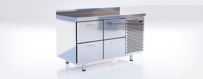 Шкаф-стол холодильный СШC-4,0 GN-1400 (нержавейка)