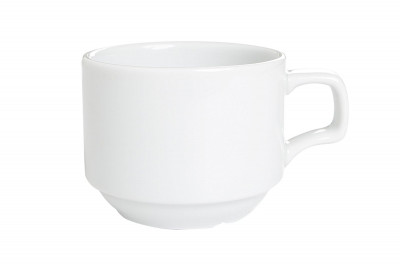 Чашка чайная, стопируемая, 180мл, Белый                                  