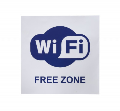 Информационная наклейка Wi-Fi 200х200 мм 9594