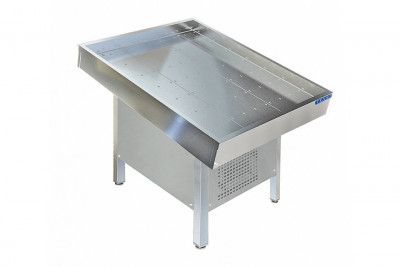 Охлаждаемый стол с холодильным агрегатом СП, мод. СП-612/2200А (2200х1100, для рыбы без стекла)