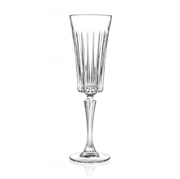Бокал флюте для шампанского RCR Style TimeLess 210 мл, хрустальное стекло, Италия в Москве